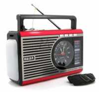 Радиоприемник Meier M-41BT (Bluetooth TF USB FM часы фонарь 220V-micro-USB/акб 18650 1200mAh)